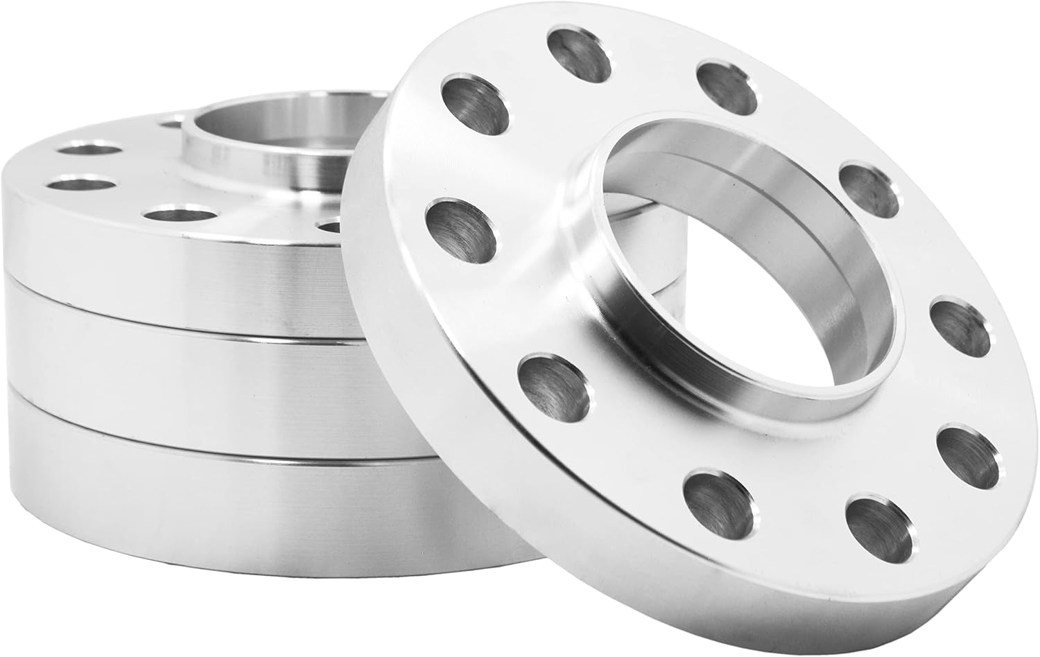 4 Pc 5x112 MM Hub Centric 20 MM & 25 MM Wheel Spacers 66.6 Wheel Bore + Black M14x1.5 Conical Spline Tuner Bolts Aftermarket Wheels Works with Audi 2009 + A4 A5 A6 A7 A8 S4 S5 S6 S7