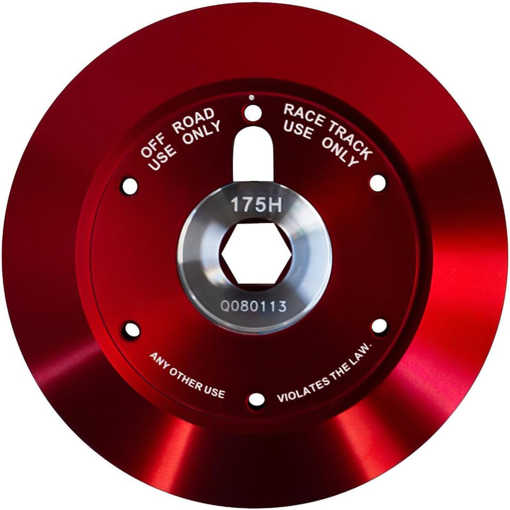 NRG Innovations Racing Style Steering Wheel Short Hub, Lockable Aluminum Steering Shaft, 6x70mm Bolt Pattern Quick Release Adapter Unit, Compatible For 03-14 Ford/Mazda/Lotus, Red, NRG-SRK-175H-RD