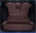 Custom Deluxe Leather Full Rear Trunk Tray Liner Cargo Mat Floor Protector Foot Pad Mats Compatible with XRV VEZEL 2015-2019(Blue)