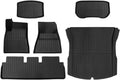 Compatible with Tesla Model 3 Highland 2024 TPE Floor Mats,RHD LHD Floor Mats All Weather Waterproof Non-Slip Cargo Liner Accessories(LHD 6PCS HX3)