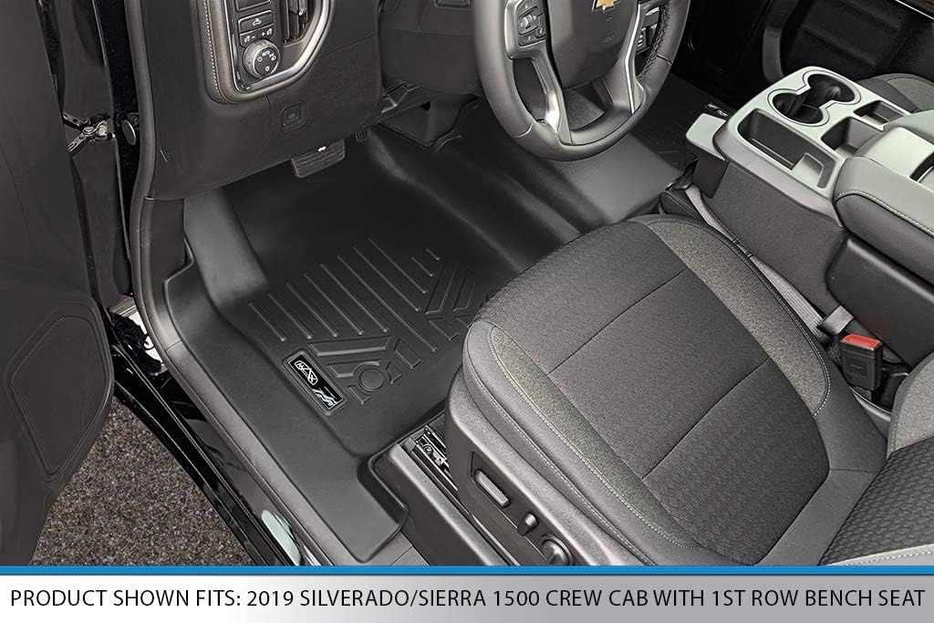 MAXLINER Floor Mats 1st Row Liner for 2019-2025 Chevrolet Silverado 1500