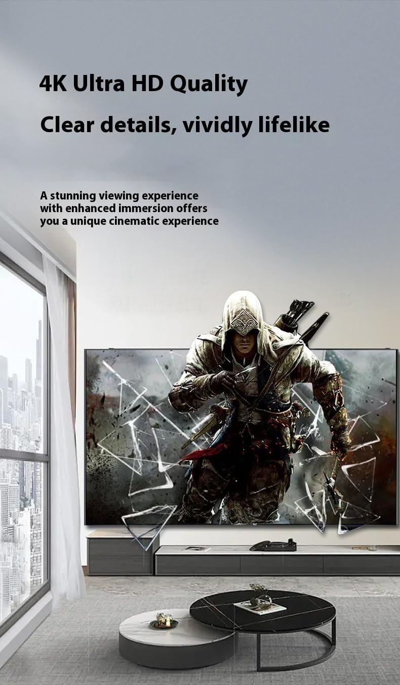 50-inch Smart LED TV, 1080p HD, Android OS, IPS Screen, 60Hz, Multiple HDMI USB Ports, Wall Mount Compatible