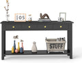Kinfant Console Table - Entryway Table Sofa Table Hallway for Living Room, Front Hall, Couch (Drawer Handle Style 4)