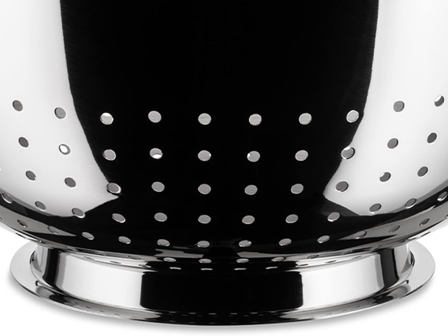A Di Alessi,AJM300 'POTS & PANS', Colander in 18/10 stainless steel mirror polished,8.75 Inch