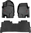 Rough Country All Weather Floor Mats Set for Ford F-150 (2015-2025), F-150 Lightning (2022-2024), Raptor (2017-2025) Bucket Seats - Waterproof, Flexible, Front & Back Set