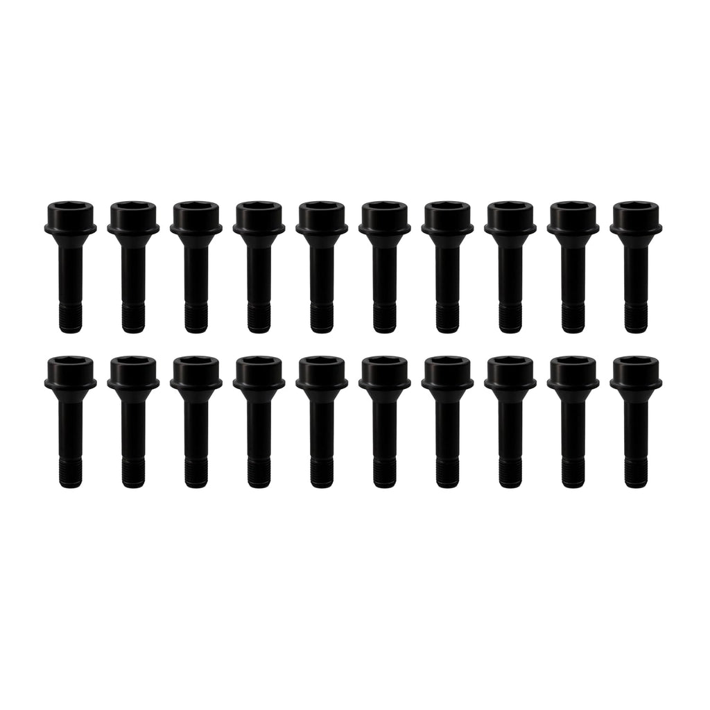 RISON Titanium Wheel Lug Bolts M14x1.5x52/67mm Lug Bolts Aerospace Grade 6AL4V Lightweight and Durability Lug Bolt Car Accessories for Ferrari Pack of 20pcs (Black, M14X1.5X67mm)