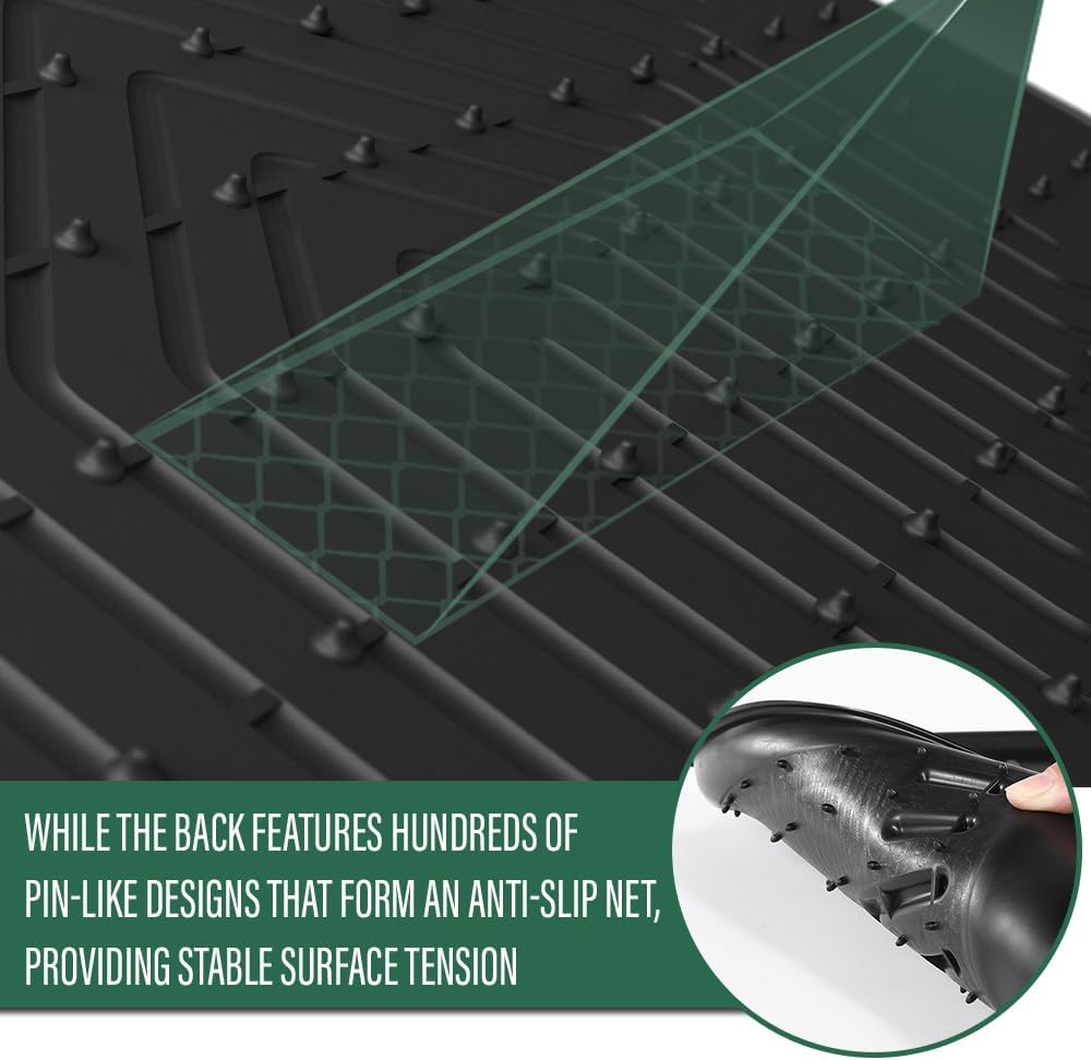 GRAND ORANGE TPE Floor Mats Fit Toyota Sienna 2021-2025(Only for 7 Seat LE/XLE/XSE/Limited & Not Fit 2025 Platinum), 1st & 2nd Row All Weather Protection Floor Liners,alfombras para carro 4PCS