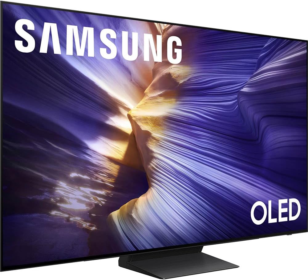 Samsung 48 inch OLED 4K S90F Smart TV (2025) Vision AI, OLED HDR+, Glare-Free Bundle with CPS Exclusive 1-Year Protection & Deco Gear Complete Home Theater Beginner's Guidebook