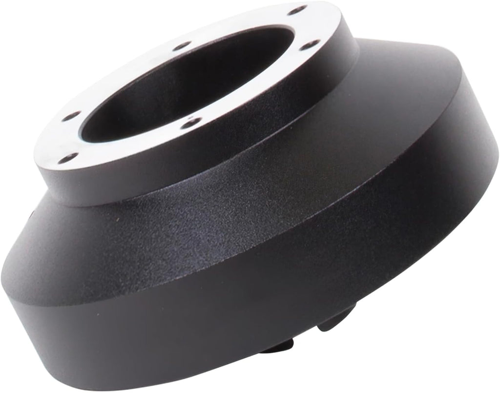 NRG Innovations Racing Style Steering Wheel Short Hub, Lockable Aluminum Steering Shaft, 6x70mm Bolt Pattern Quick Release Adapter Unit, Compatible For 97-12 Honda/Acura, Black, NRG-SRK-131H-A