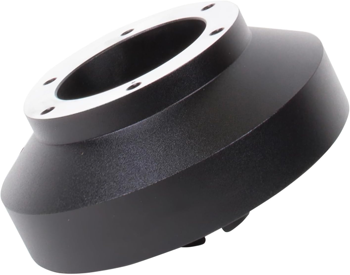 NRG Innovations Racing Style Steering Wheel Short Hub, Lockable Aluminum Steering Shaft, 6x70mm Bolt Pattern Quick Release Adapter Unit, Compatible For 97-12 Honda/Acura, Black, NRG-SRK-131H-A