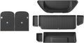 for Tesla Model X 2023 2024 TPE 3D Car Floor Mats Cargo Liner Trunk Pad Waterproof Protective Left Rudder(New 67MODELX4PCS)