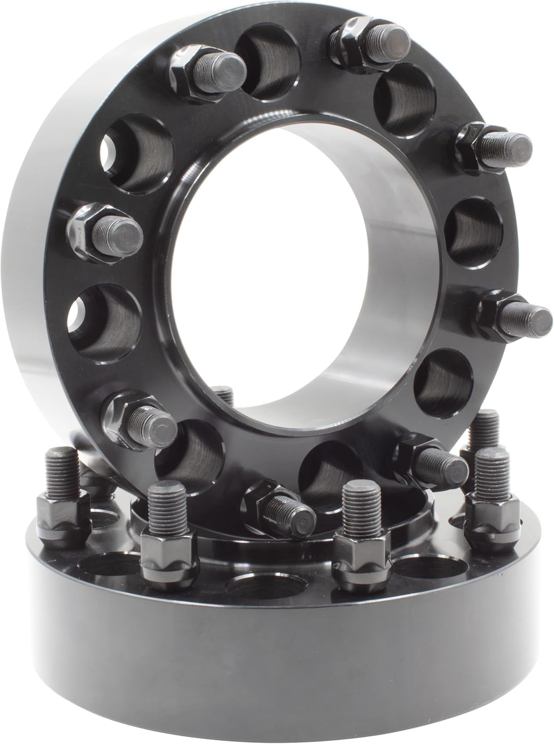 Wheel Accessories Parts 2 Pcs Hub Centric Wheel Spacers 8 on 6.50 2.00 Thick 116.7mm Hub M14x1.5 14x1.5 Thread Stud Fits Adapts 2011+ Siverado Sierra 2500 3500 Wheels to 1999-10 2500 3500