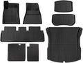 Auto Parts Compatible with Tesla Model 3 2024 Highland Floor Mats Cargo Liner Waterproof Anti-Slip Trunk Mat TPE Pads Left/Right Hand Rubber(Right Rudder 8pcs)