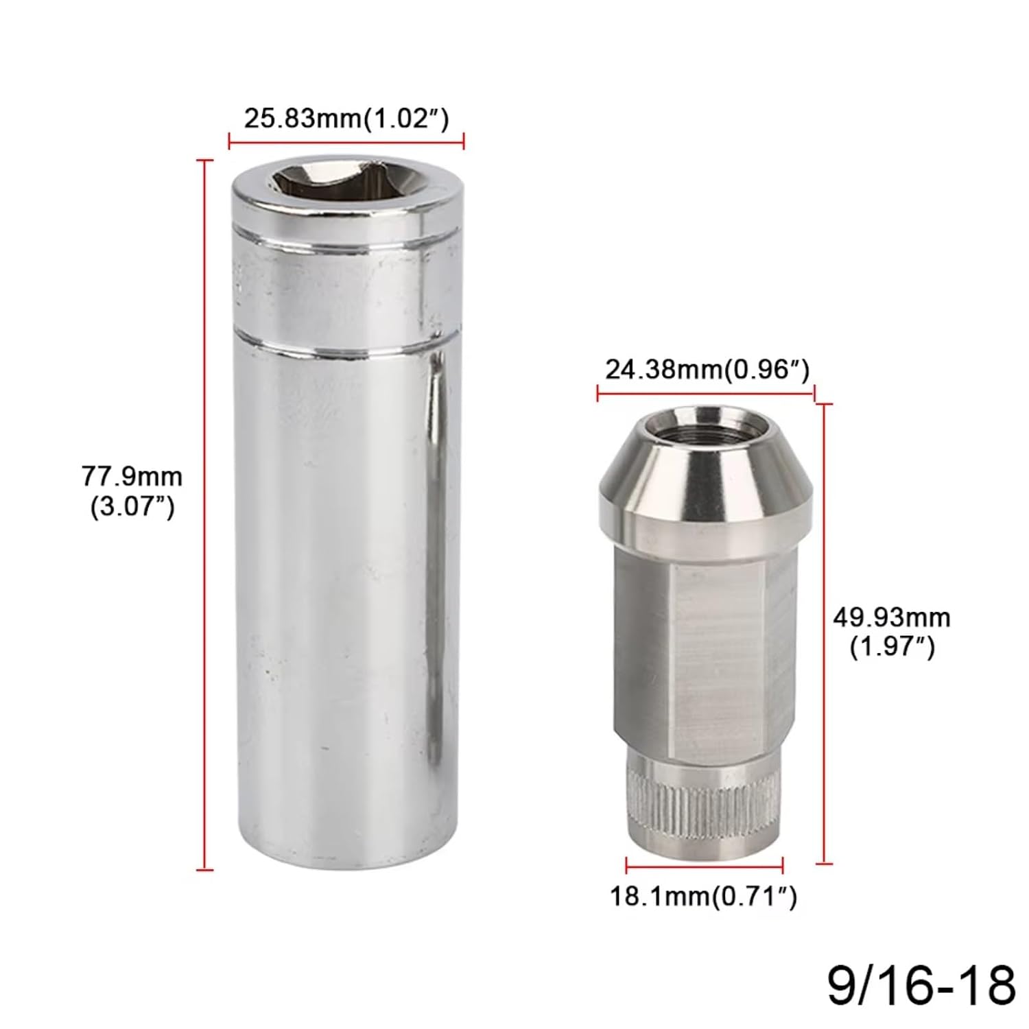 Car Locking Wheel Bolts Compatible with Lincoln for 20PCS Stainless Steel Lug Nuts M12x1.25 M12x1.5 M14x1.5 M14x2 1/2-20 9/16-18 Wheel Nuts Bolts Wheel Bolts Nuts