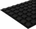 Bumper Specialties Self Adhesive Bumper Feet 0.750' x 0.160' (19.1mm x 4.1mm) Black Cylindrical Polyurethane Pads for Industrial Surface Protection, 2,450 Pieces per Box, BS44