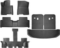 Compatible for Kia 2021-2025 Sorento Hybrid TPE Floor Mats & Cargo Liner Set-All Weather Protection for PHEV/HEV with Backrest Cover(Gray)