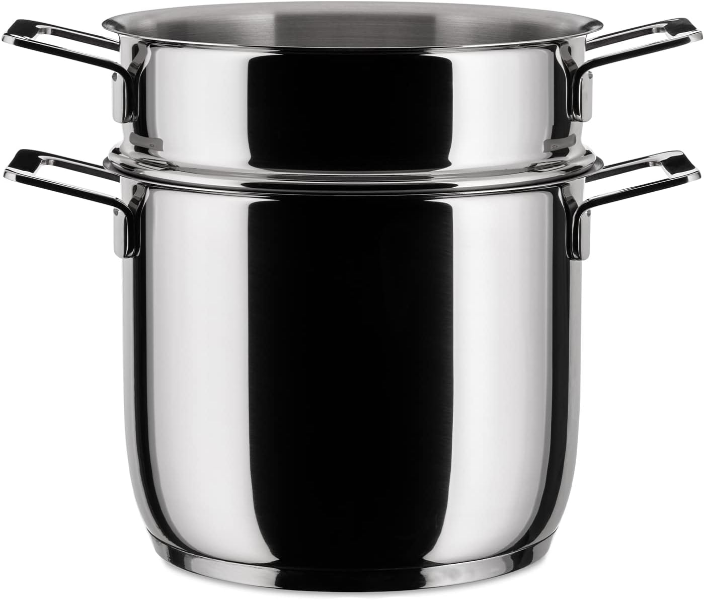 A Di Alessi,AJM306SET 'POTS & PANS', Pasta-set in 18/10 stainless steel mirror polished,5 qt 9 ½ oz