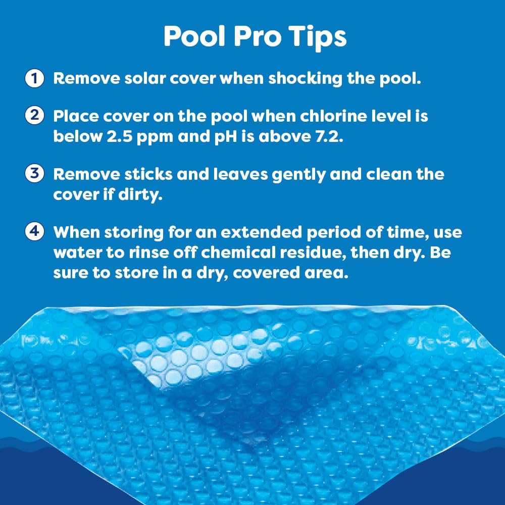 In The Swim 16' x 24' Ultra Silver Oval Solar Pool Cover 16 Mil for Solar Heating Above Ground Pools and Inground Pools