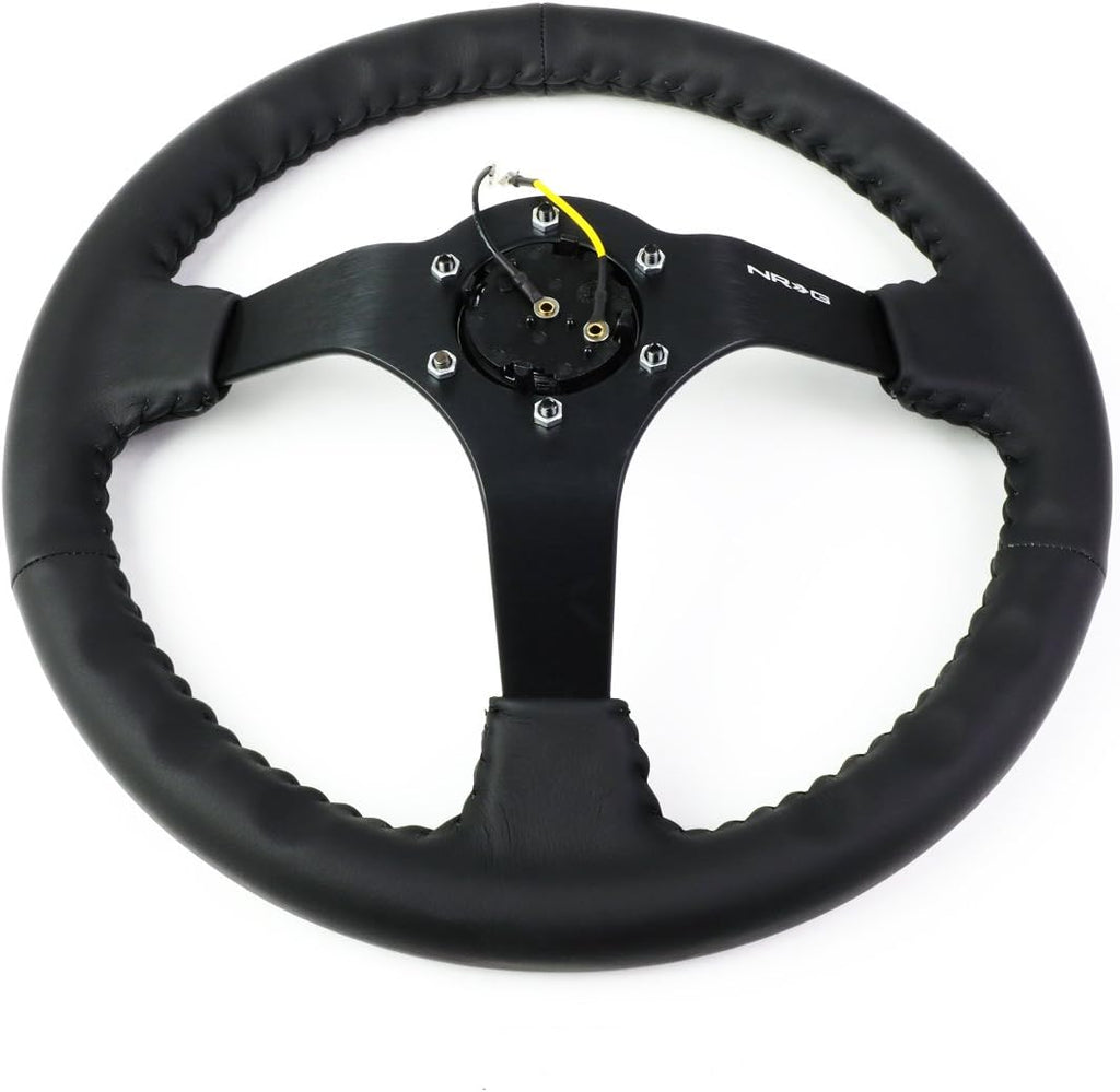 NRG Innovations RST-036MB-R Reinforced Steering Wheel (Odi Signature RACE STYLE - 350mm sport steering wheel)