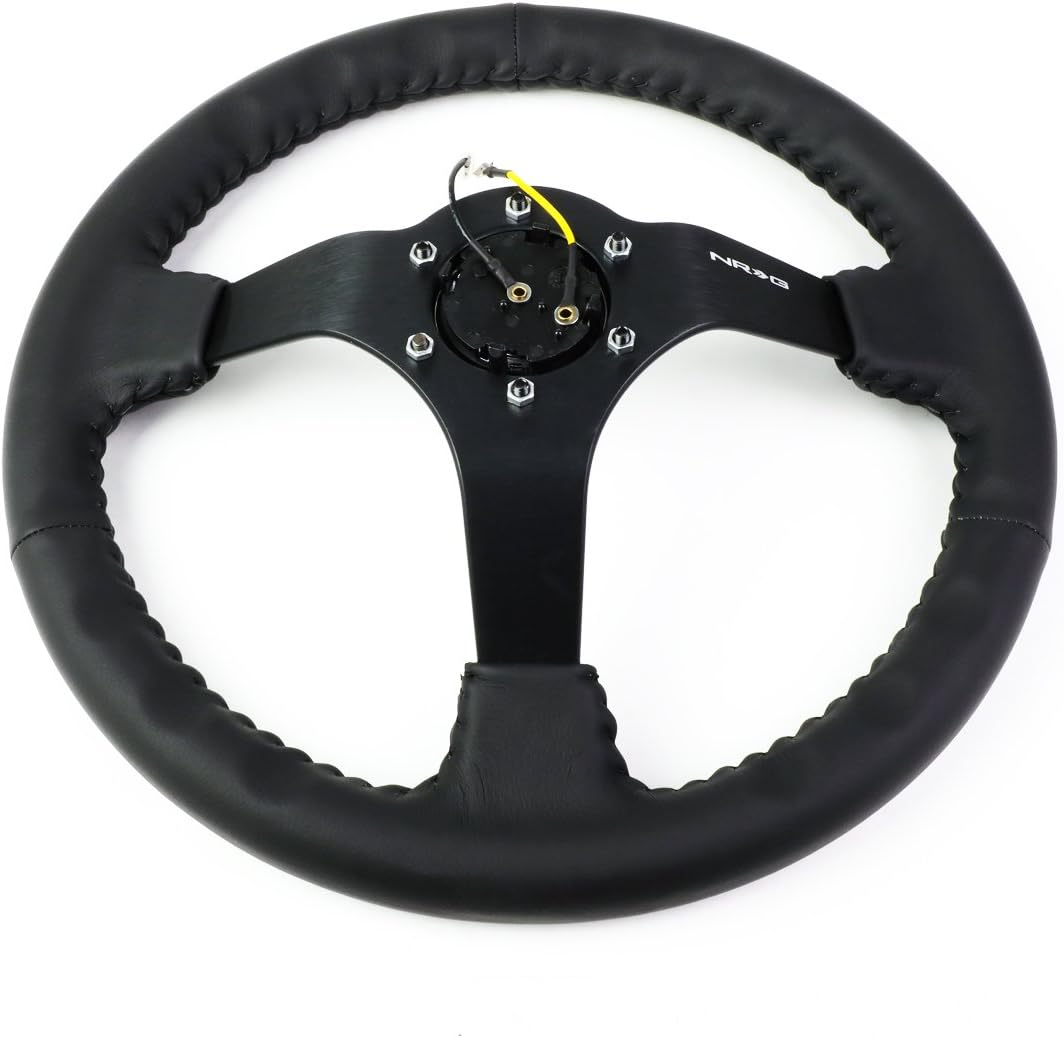 NRG Innovations RST-036MB-R Reinforced Steering Wheel (Odi Signature RACE STYLE - 350mm sport steering wheel)