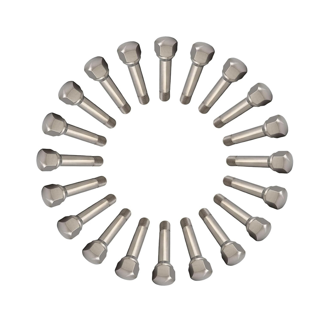 RISON Titanium Wheel Lug Bolts M14x1.5x52/69mm Lug Bolts Aerospace Grade 6AL4V Lightweight and Durability Lug Bolt Car Accessories for Ferrari Pack of 20pcs (Original, M14X1.5X69mm)