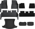 TPE Floor Mat Compatible with Tesla Model 3 Highland with Door Sill Protector Trunk Mats Front Rear Cargo Liner Compatible with Model 3 2025 2024(DLFM-9PCS)