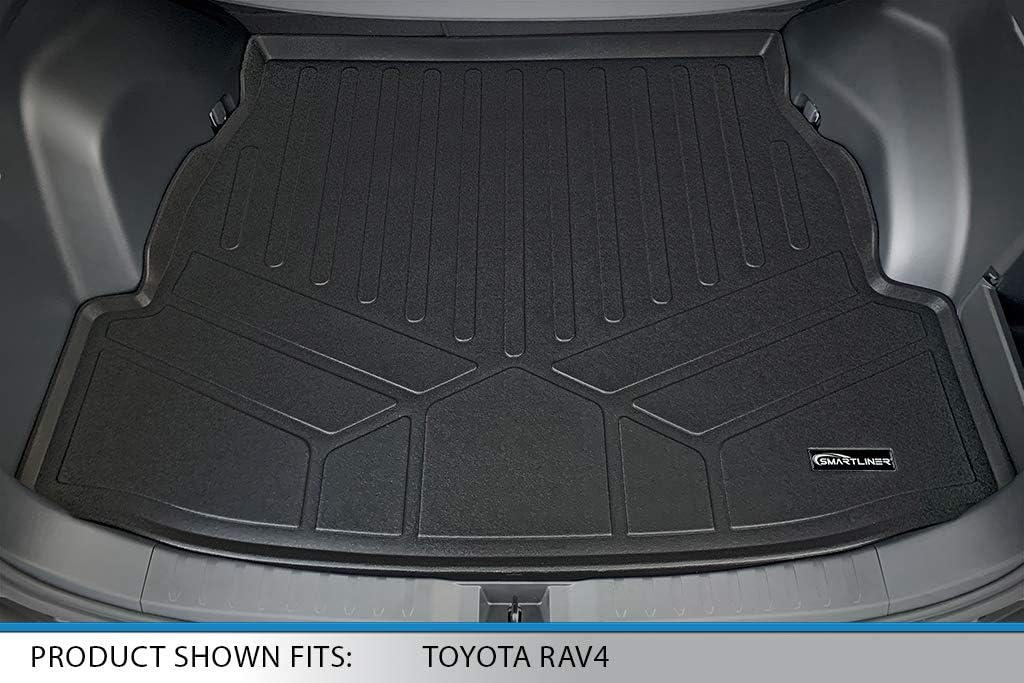 SMARTLINER All Weather Custom Fit Cargo Liner Trunk Floor Mat Compatible with 2019-2025 Toyota RAV4