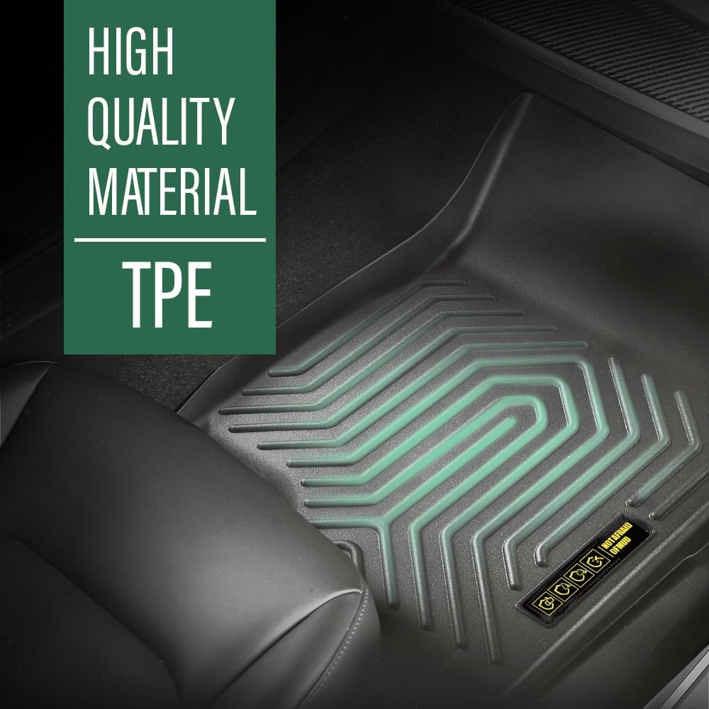 GRAND ORANGE TPE Floor Mats Cargo Liners Compatible with Toyota 4Runner 1996 1997 1998 1999 2000 2001 2002 1st & 2nd Row All Weather Protection Gray Floor Liners alfombras para carro 3PCS