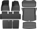 Compatible with Tesla Model 3 Highland 2024 TPE Floor Mats,All Weather Waterproof Anti-Slip Front Rear Cargo Liner Trunk Mat(Right Rudder 8pcs)