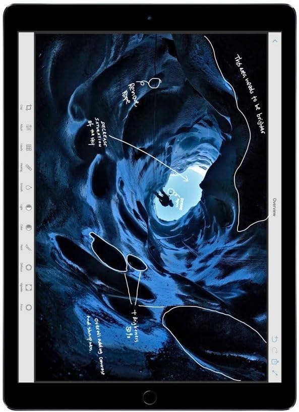 Apple iPad Pro (32GB, Wi-Fi, Space Gray) 12.9in Tablet (Renewed)