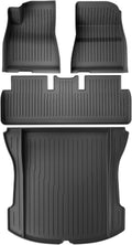 for Tesla Model 3 2021 2022 2023 Car Floor Mats Cargo Liner Trunk Pad 3D TPE Waterproof Protective Black(M3 LHD 4PCS)