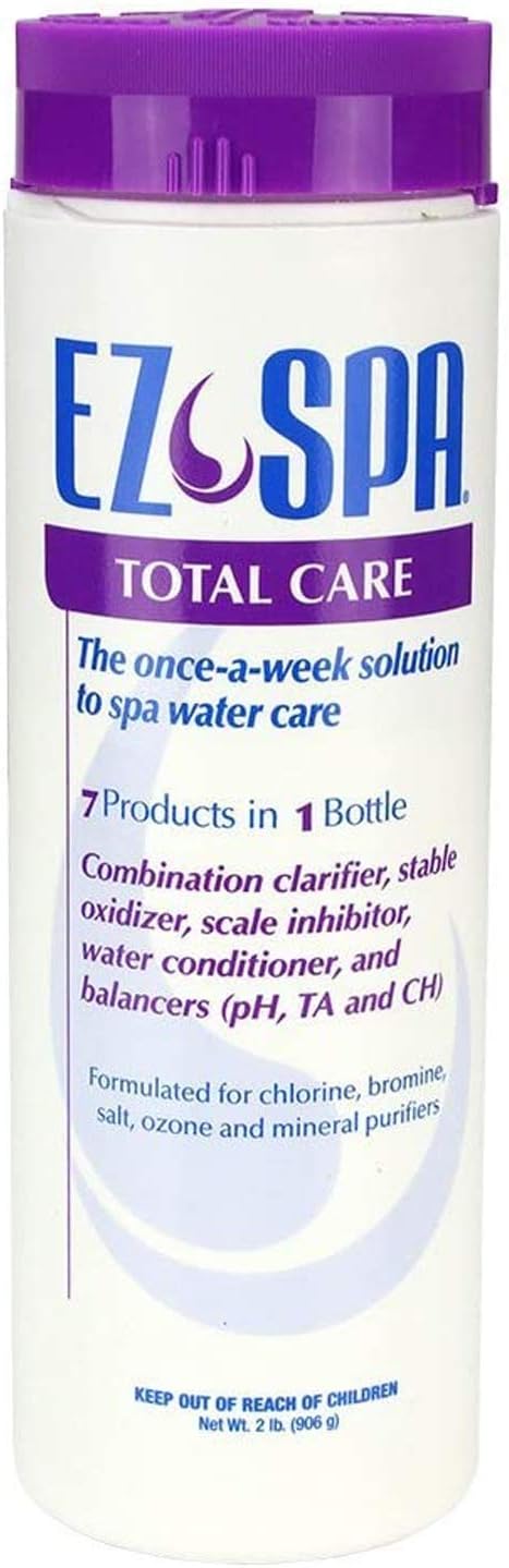 Brand EZ Spa EZSTC2 Hot Tub Total Care Weekly Water Preventative Chemical Treatment Blend for Hot Tubs and Spas, 2 Pounds - Set of 3