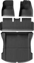 for Tesla Model 3 2021-2023 Car Floor Mats Cargo Liner Trunk Pad 3D TPE Waterproof Protective Black(M3 RHD 4PCS)