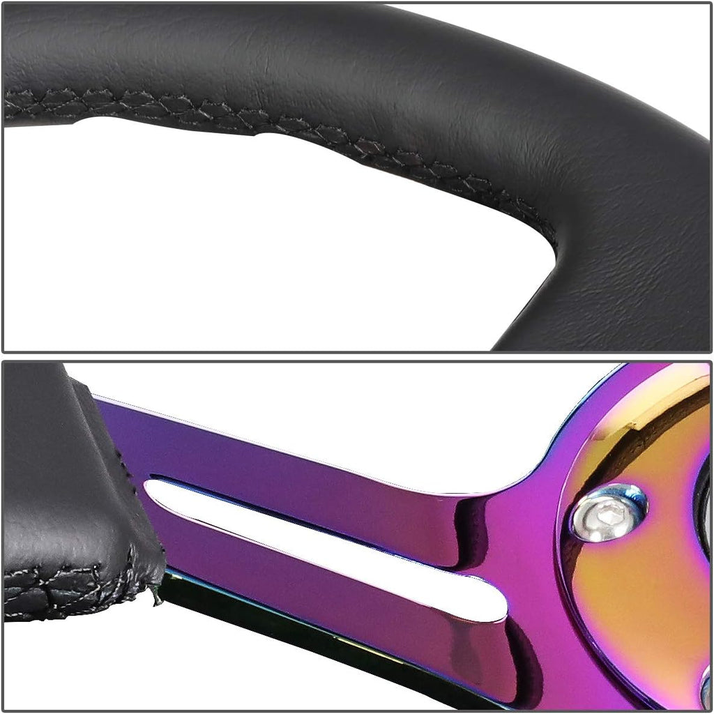 NRG REINFORCED STEERING WHEEL RST-018R-MCBS + USPL STICKER