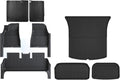 for Tesla Model 3 Highland 2024 TPE Full Cover Floor Mats with Door Sill Protector, Set Liners Cargo Liner Seat Back(8PCS Full Set)