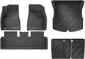 TPE Floor Mats for Tesla Model 3 2024 Highland All Weather Cargo Liner Frunk Trunk Backseat Protector Pad(6pcs Set)