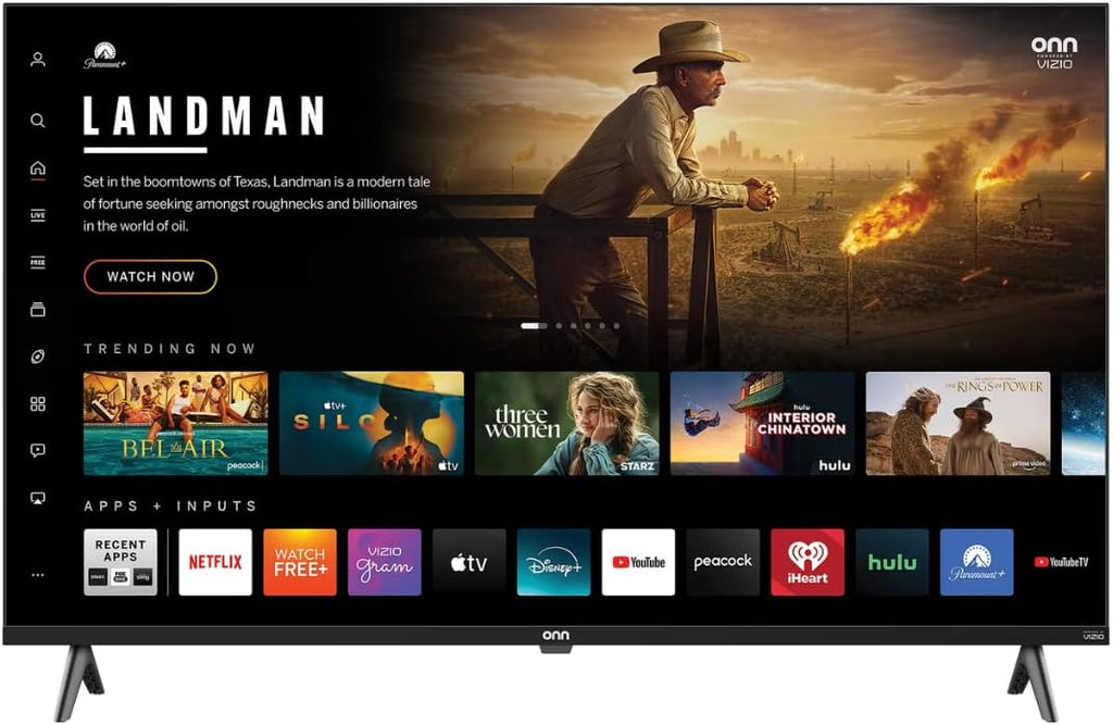 ONN 43 INCH Full HD 1080p Smart TV HDR10 with Vizio OS Bluetooth 5.0 Works with Apple Home, Amazon Alexa, and Google Home (Renewed)