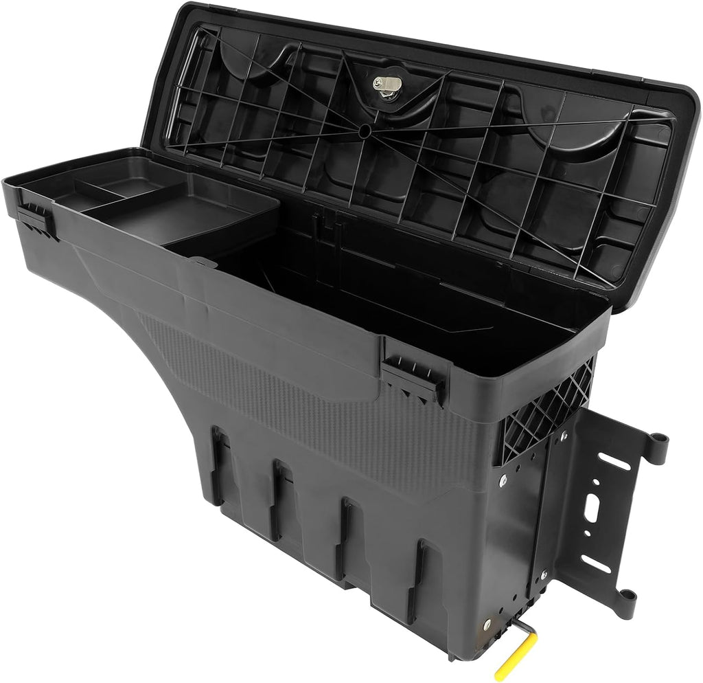SCITOO Left & Right Side Truck Bed Tool Box for Dodge Ram 1500 2019-2021,Multi-Compartment Dividers Organized Storage,Heavy Duty & No-Drill Installation