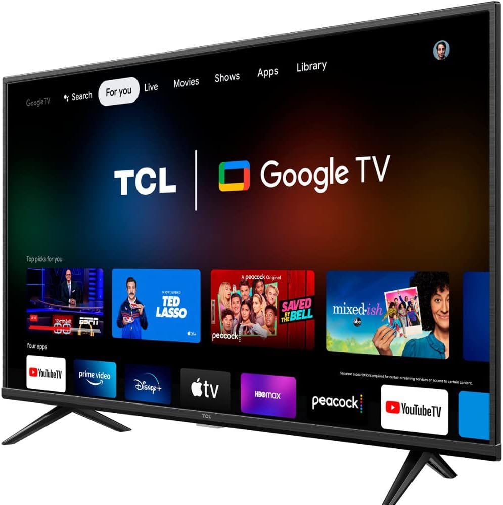 TCL 50S446 50 inch Class 4-Series 4K UHD HDR Smart Google TV Bundle with 2 YR CPS Enhanced Protection Pack