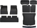 Compatible with Tesla Model 3 Highland 2025 Accessories Floor Mats Cargo Liner Waterproof Anti-Slip Trunk Mat TPE Pads(N3 All Mats Plus)