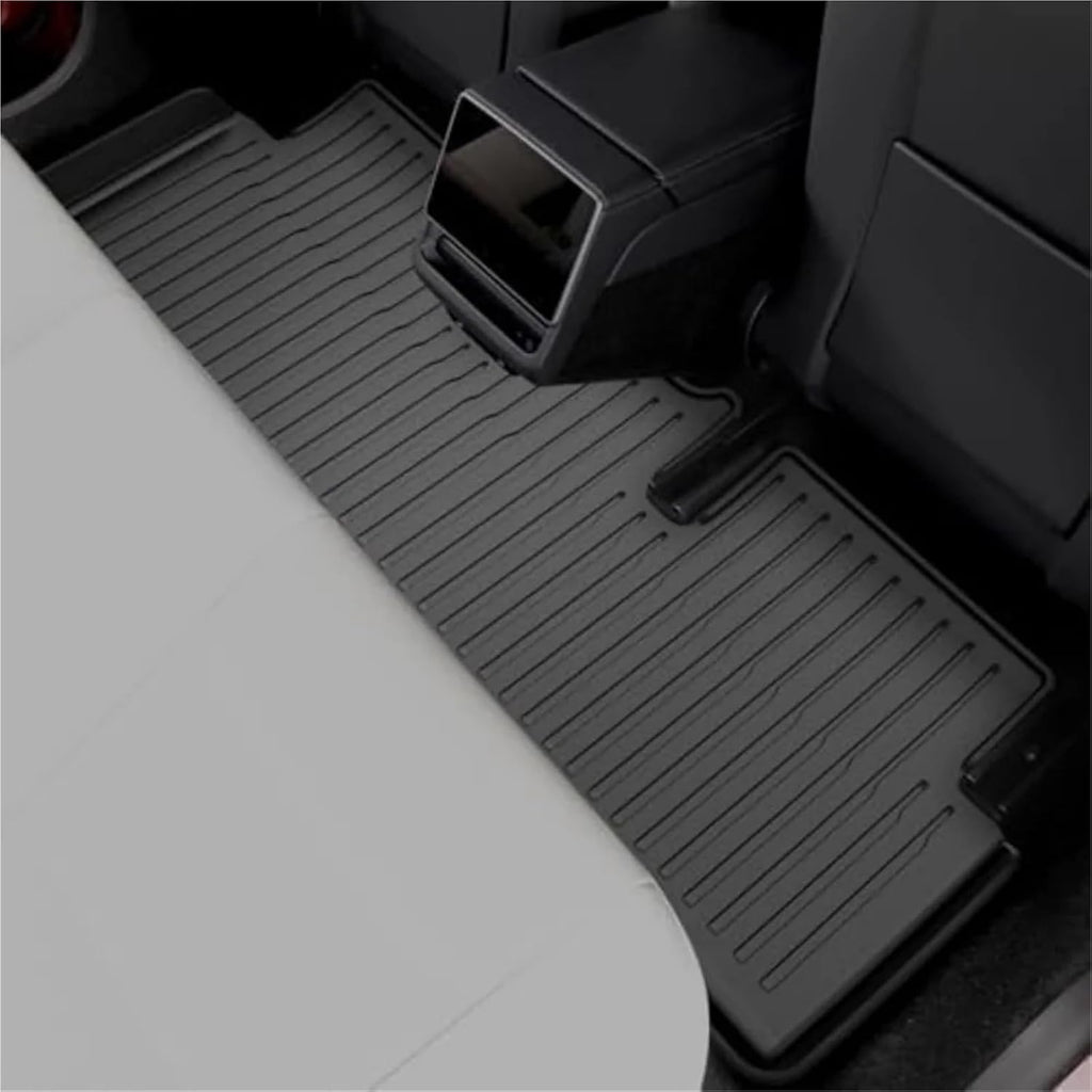 Compatible for Tesla Model 3 Highland 2024 TPE Floor Mats,All Weather Waterproof Anti-Slip Front Rear Cargo Liner Trunk Mat(Left Rudder 6pcs)