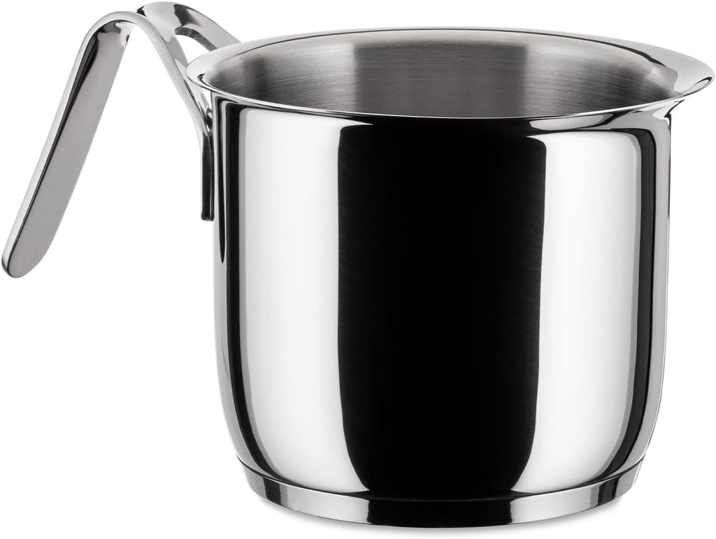 A Di Alessi,AJM302 'POTS & PANS', Milk boiler in 18/10 stainless steel mirror polished,2 qt ¼ oz