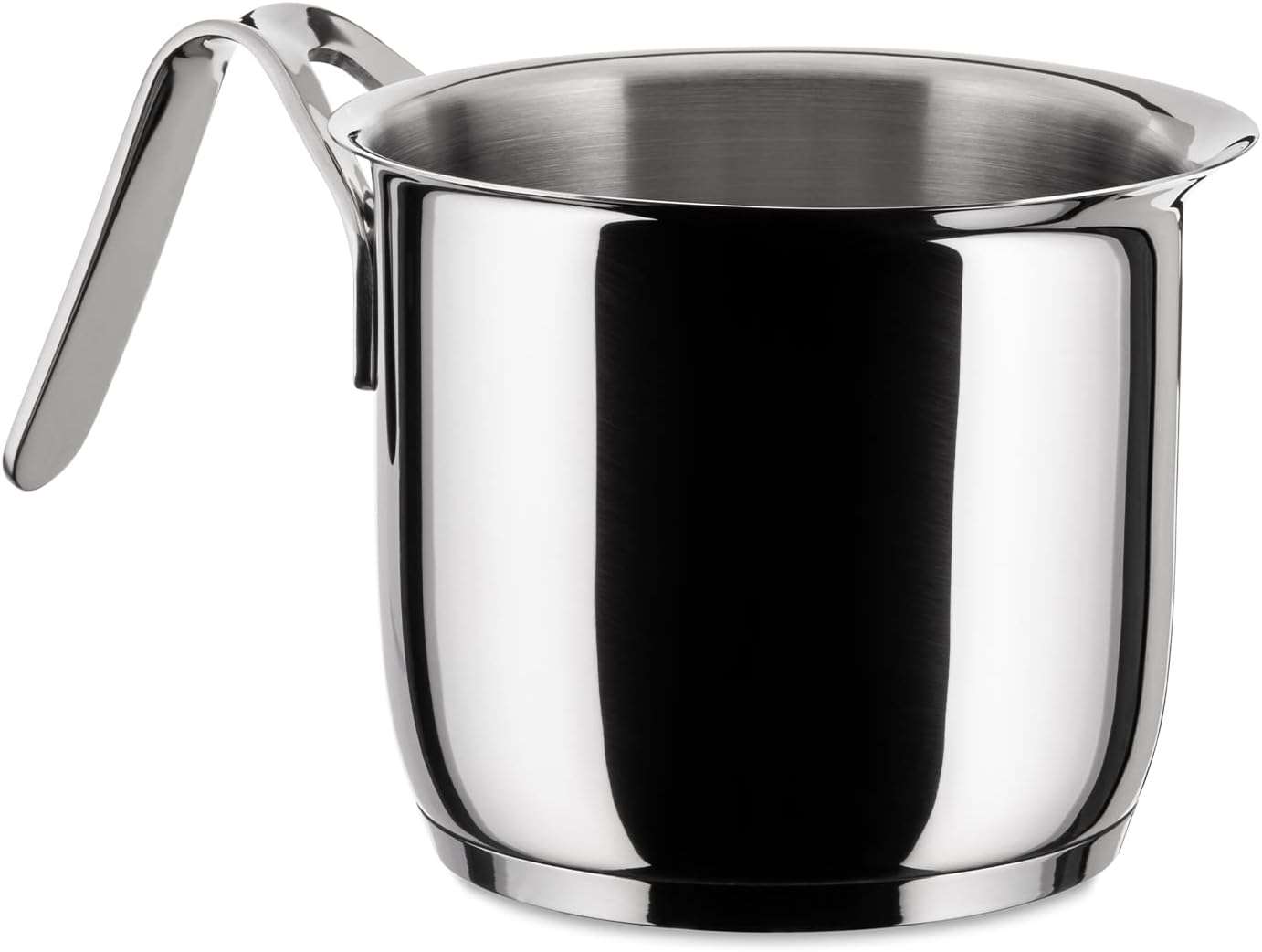 A Di Alessi,AJM302 'POTS & PANS', Milk boiler in 18/10 stainless steel mirror polished,2 qt ¼ oz