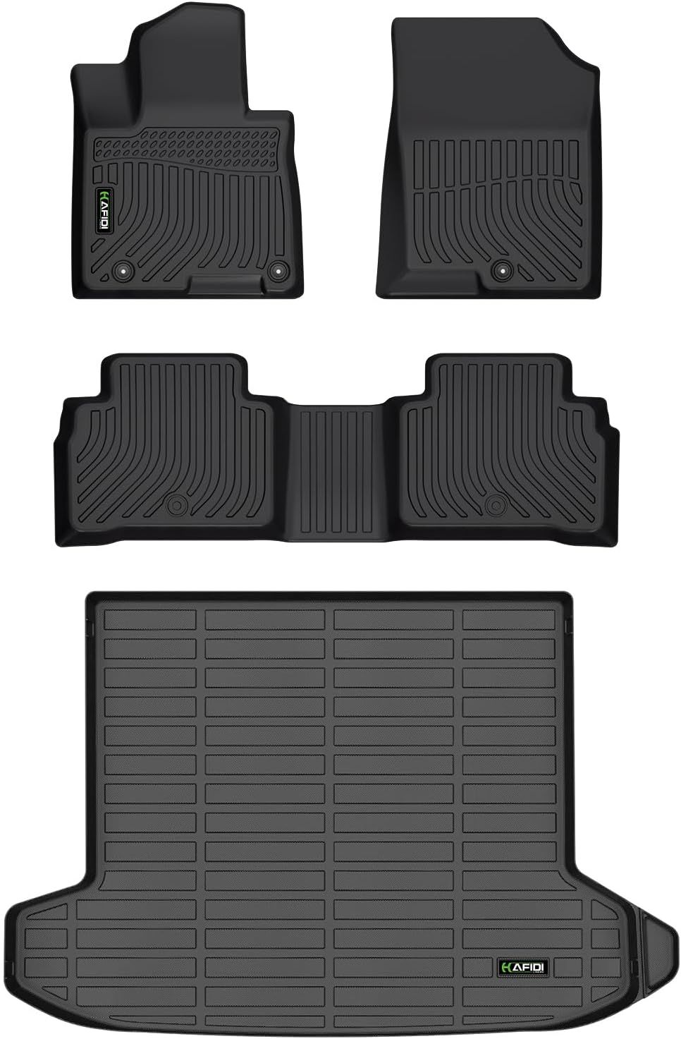 Automotive Floor Mats & Cargo Liner for Hyundai Tucson 2022-2026 All Weather Protection Full Set- Black