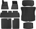 Compatible with Tesla Model 3 2024 Highland Floor Mats Cargo Liner Waterproof Anti-Slip Trunk Mat TPE Pads Model 3 2024 Highland Accessories(8pcs Set)