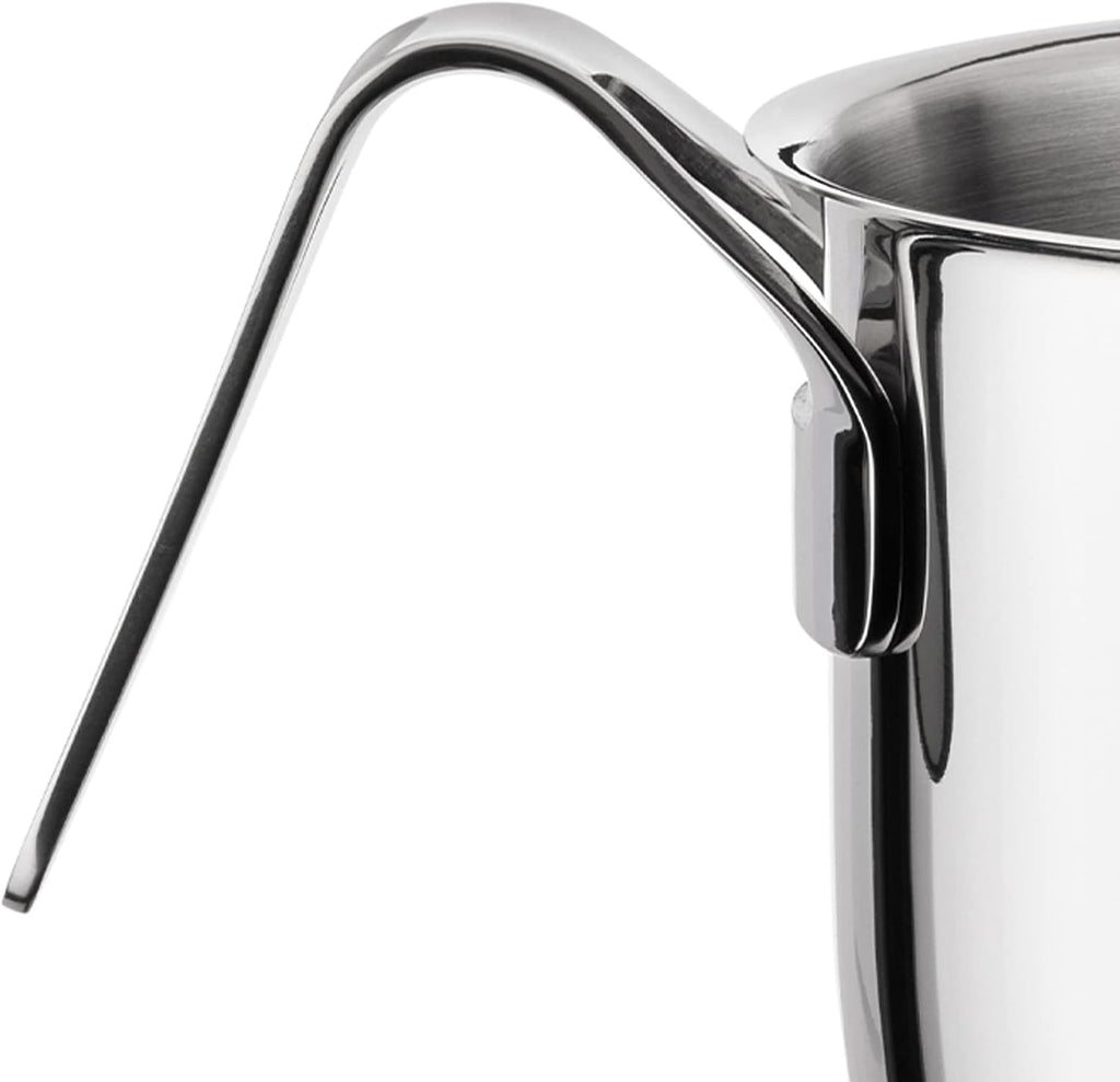 A Di Alessi,AJM302 'POTS & PANS', Milk boiler in 18/10 stainless steel mirror polished,2 qt ¼ oz