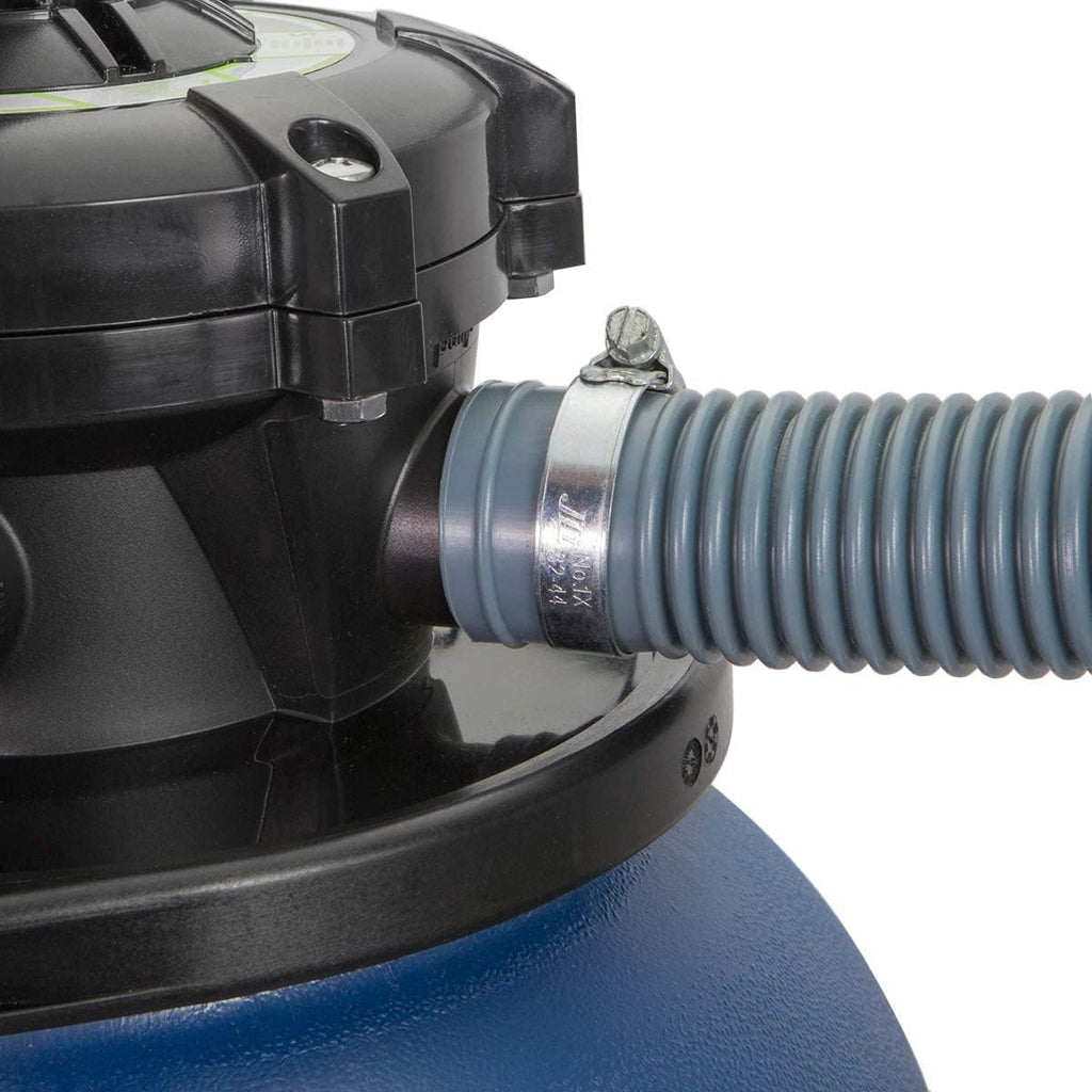 XtremepowerUS 13' Sand Filter 0.75 HP Pool Pump 4 Way Valve for Above Ground Pool Set with Stand Up To 10,000 Gallons, 2400GPH 1-1/4'NPT