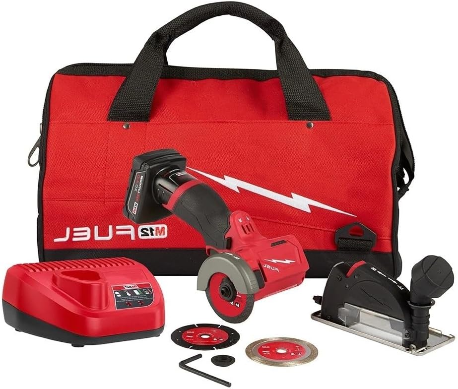 2522-21XC Brushless Power Circular Saw for Milwaukee M12 FUEL 3' Compact Cut Off Tool Kit with Contractor Bag