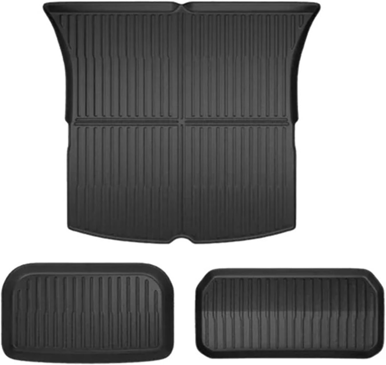 Compatible with Tesla Model 3 Model Y 2021-2024 XPE Floor Mats,All Weather Rubber Trunk Floor Mat Waterproof Non-Slip Cargo Liner(Trunk M3 21-23)