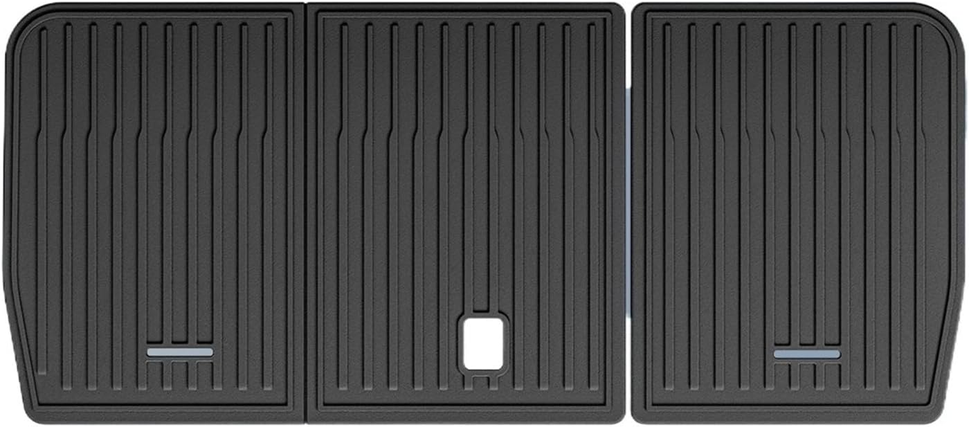for Tesla Model X 2023 2024 TPE 3D Car Floor Mats Cargo Liner Trunk Pad Waterproof Protective Left Rudder(5 seat Backrest Mat)